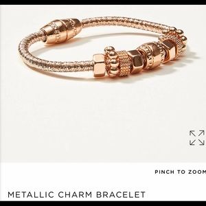NWT Loft Metallic Charm Bracelet